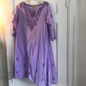 Roberta Roller Rabbit Purple Dress With Embroidery